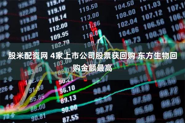 股米配资网 4家上市公司股票获回购 东方生物回购金额最高